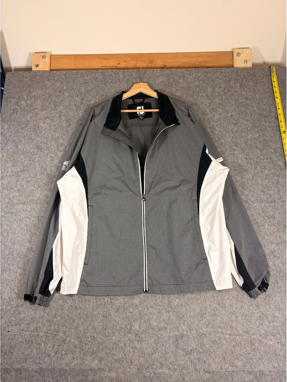 FootJoy DryJoys gray white golf jacket SIze Xl